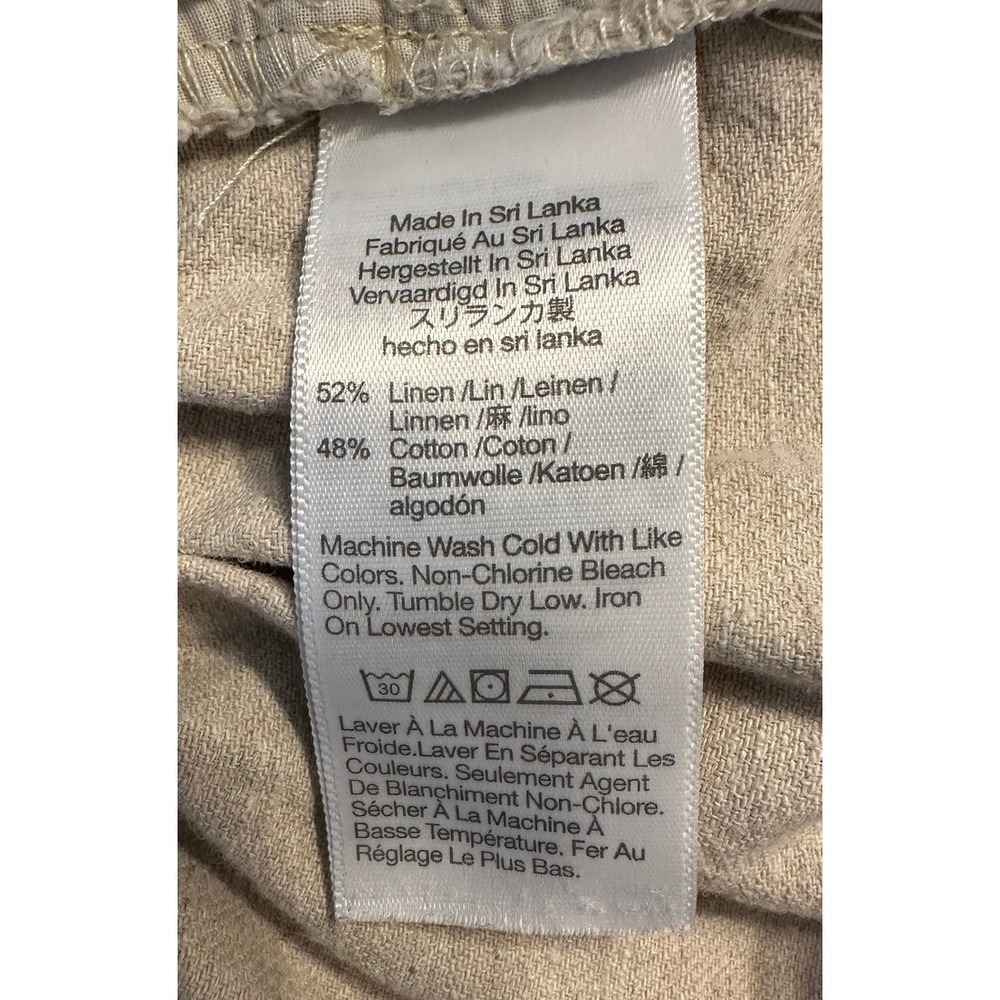 Madewell Linen Blend‎ Shorts High Waist Pleated Pockets Womens Size M - Picture 5 of 6